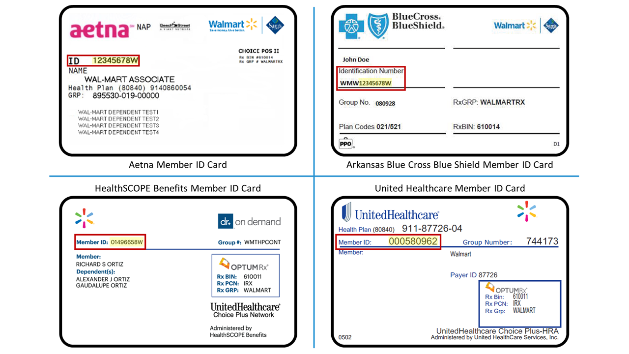 WMT Insurance Cards